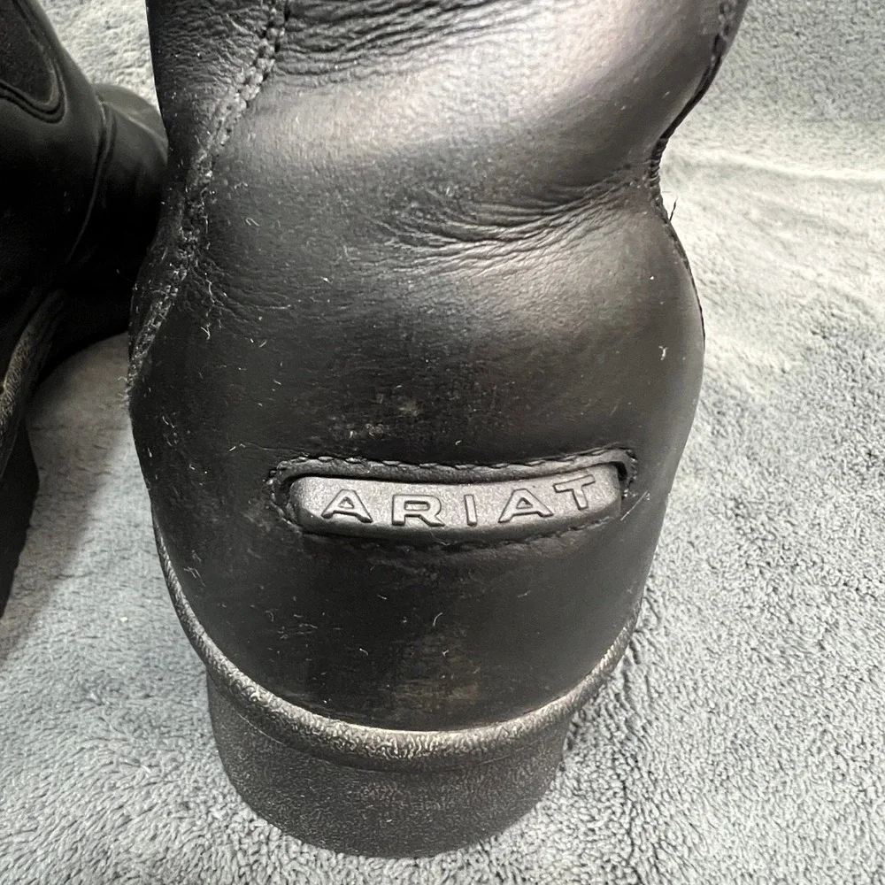 Ariat Cobalt VX Black Leather Front Zip Paddock Riding Boots Womens 9.5B